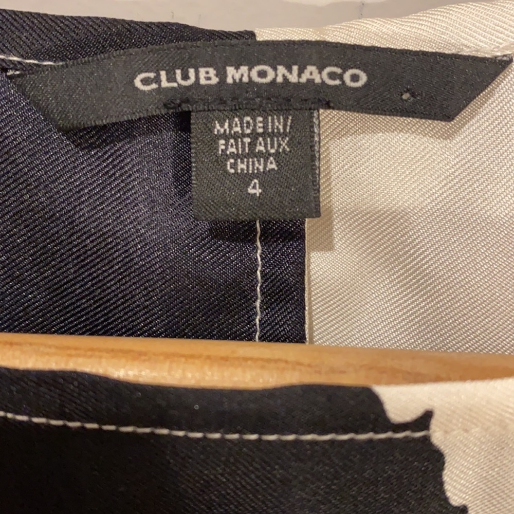Club Monoco White Black Summer Silk Dress - Picture 3 of 7